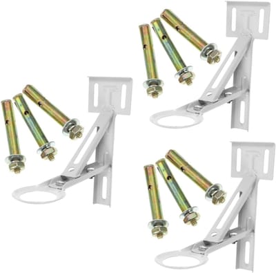 Spoelbak Ondersteuning - Keuken Wasbak Beugel - Onderbouw Installatie - Verstelbare Steun - 3 Sets - Zilver