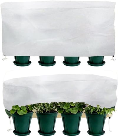 Planten Vorstbescherming - Koude Hoezen - Bescherming Planten - Ademende Stof - Set van 2 - Wit