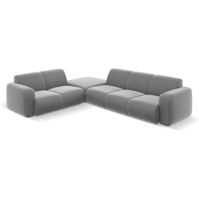 6-zitshoekbank Lola velvet links | Windsor & Co