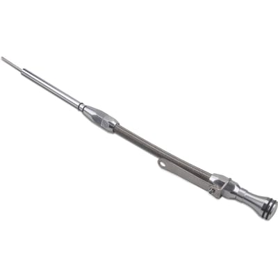 Flexibele Motorolie Peilstok Vervanging voor Chevy SBC 267 305 350 400 4.4 5.7 6.6 zilver