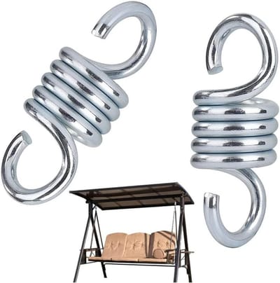 Veerhangmat Set - Hangmat Ophanging - Comfortabel Zwaaien - Schokabsorberend Ontwerp - 2 Stuks - Zilver