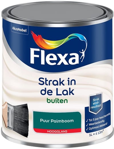 Flexa - Strak In De Lak Buitenlak Hoogglans - Puur Palmboom - Mengverf - 1 L