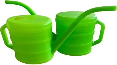 Gieter Set - Bloemgieter Tuingieter - Planten Water Geven - Robuust Kunststof - 2 Liter Inhoud - Groen