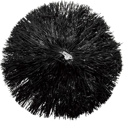 Grote Zwarte Feest Pompons 110 Gram voor Support en Versiering