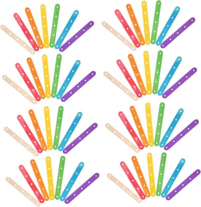 Houten Stokjes - Creatieve Sticks - Ambachtelijk Knutselen - Kleurrijk Ontwerp - 100 Stuks - Multicolor