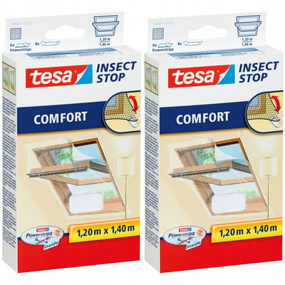 Tesa - Serie Dakraam - Raamhor - 1,2 x 1,4m - Wit - Polyester