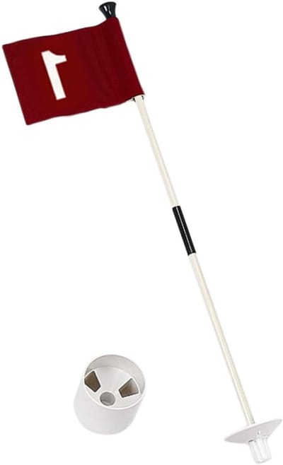 Set van golf vlaggenpalen met oefenvlag, hoogwaardige golfvlag voor trainingsbanen, genummerde vlag voor nauwkeurige golfers en buitensportactiviteiten