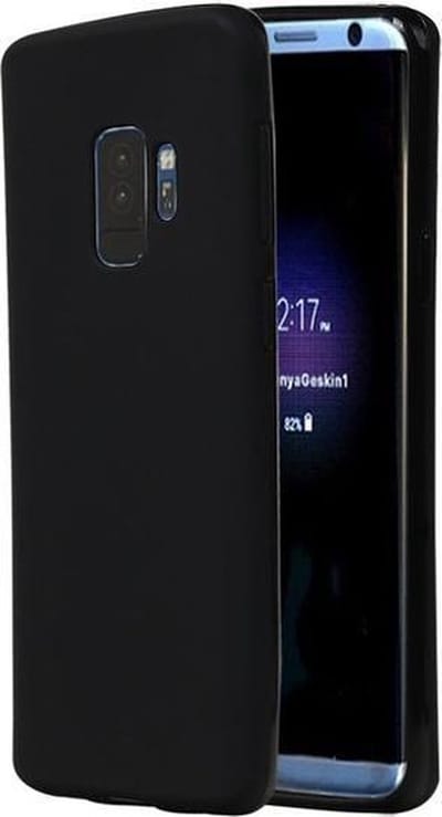 Zwart TPU back case cover Hoesje voor Samsung Galaxy S9