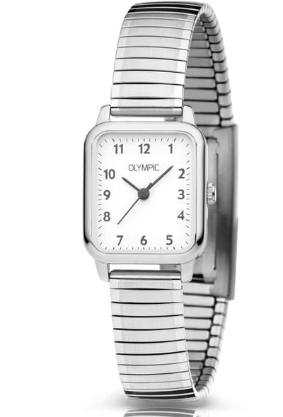Olympic OL26DSS140 BRITT - Horloge - Staal - Wit - 20-23mm
