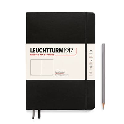 Leuchtturm 1917- Hardcover- B5- 18 x 25.5 cm- Notitieboek - Black- Blanco