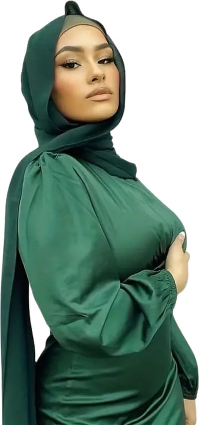 Bovista Hoofddoek - Hijab - Dames - Abaya - Sjaal - Islamitische Kleding - Moslim Kleding - Alhamdulillah - Groen