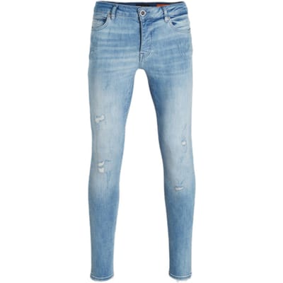 Cars Jeans - Heren Jeans - Heren - W27 X L34 - Blauw - Katoen - Aron super skinny