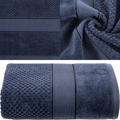 Luxe Katoenen Handdoek 30x50cm 500g/m² - Diepblauw