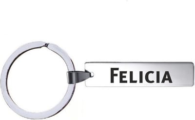 Sleutelhanger Met Naam - Felicia - RVS