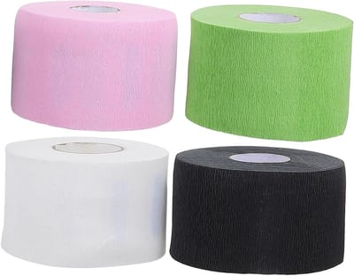 Haar Knip Kragen - Nekstrips Barber - Haarknippen Beschermen - Rekbaar en Absorberend - 4 Rollen - Wit