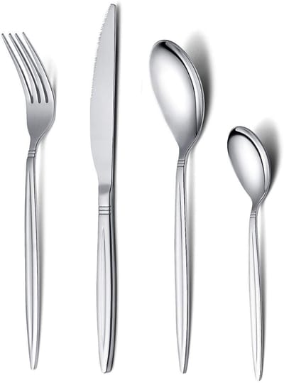 Dailygoods- Bestekset 24-delig - Roestvrij Staal - Glanzende Afwerking - Vaatwasmachinebestendig - Geschikt voor 6 Personen - Perfect voor Feestdagen - Servies