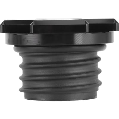 Couvercle de bouchon de réservoir de carburant en aluminium billetté de remplacement Couleur noire Accessoire de moto black
