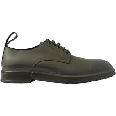 Laceloze Derby Schoenen Militaire Groen
