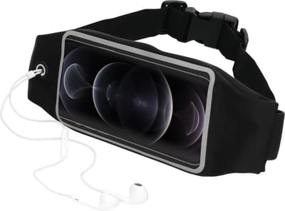 Mobiparts Comfort Fit Sport Belt geschikt voor Apple iPhone 12 Pro Max - Zwart