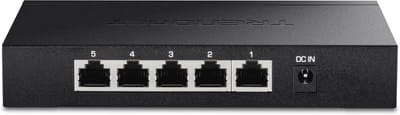 5-poorts 2,5G Unmanaged Switch met 25 Gbps Schakelvermogen