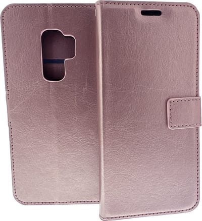 Bookcase Geschikt voor: Samsung Galaxy S9 Plus - Rose Goud - portemonnee hoesje