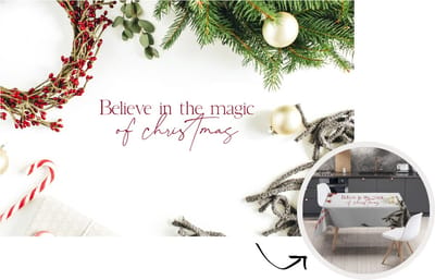 Kerst Tafelkleed - Kerstmis Decoratie - Tafellaken - Kerst - Magie - Kerstversiering - 220x150 cm - Kerstmis Versiering