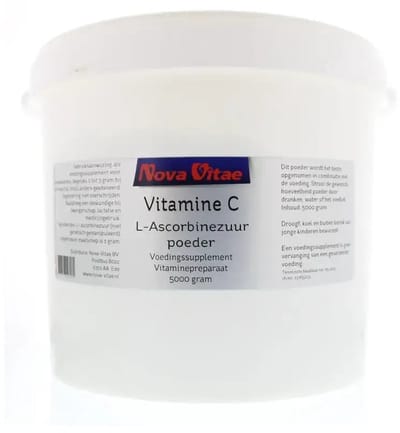 Nova Vitae - Vitamine C - Ascorbinezuur - Poeder - 5000 gram