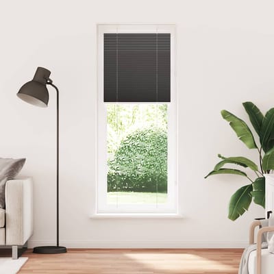 vidaXL - Plissé - rolgordijn - 75x200 - cm - stofbreedte - 74,4 - cm - polyester - zwart