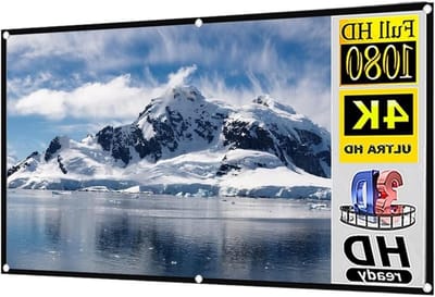 Projectiescherm - Beamerdoek Scherm - Film Avond - Kreukvrij Polyester - 92 inch - Zwart