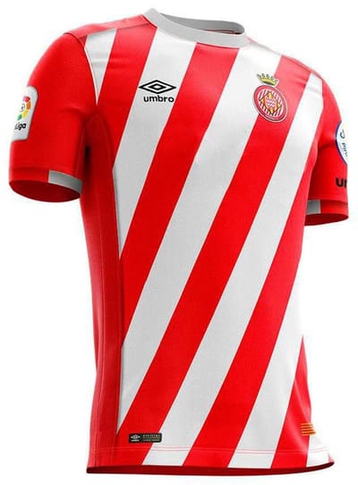 Umbro Girona Fc 18/19 Thuis Korte Mouw T-shirt Junior Rood,Wit 14 Years