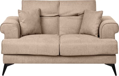 SKIVE - Tweezitsbank - Lichtbruin - Polyester