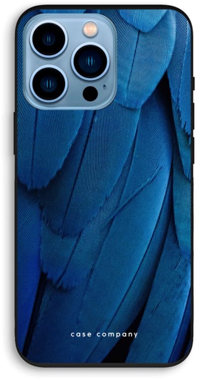 Case Company® - Hoesje geschikt voor iPhone 13 Pro hoesje - Pauw - Biologisch Afbreekbaar Telefoonhoesje - Bescherming alle Kanten en Schermrand