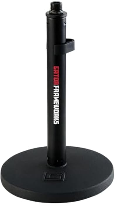 Desktop Microfoonstatief met Vaste Hoogte en Ronde Basis