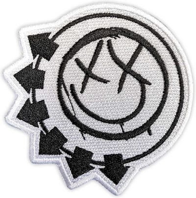 Blink-182 - Black Six-Arrow Smile Patch - Wit