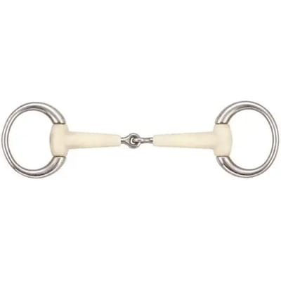 Enkelgebroken bitten voor paarden en hoofdstellen Soyo Happy mouth racing "mullen"