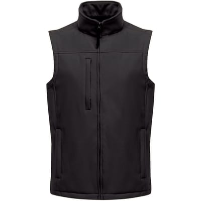 Regatta Heren Flux Softshell Bodywarmer / Mouwloos Jasje (Waterafstotend & Windbestendig) (Allemaal zwart)