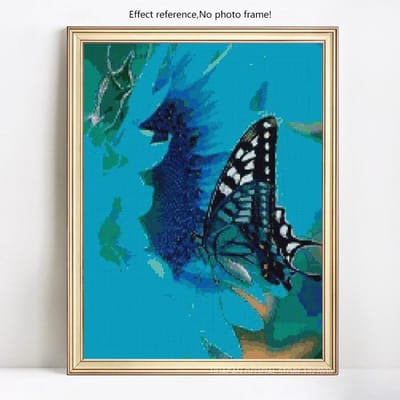 5D DIY volledige ronde diamant schilderij dier vlinder strass mozaïek diamant 20X30CM