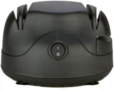 RVV® Elektrische messenslijper - Messenslijper - Messenslijpers - Messenslijper elektrisch - Zwart- 14 cm x 18 cm x 9 cm
