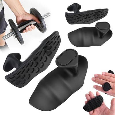 Fitness Grips voor Gewichtheffen en Cross Training - Antislip Silicone Handbeschermers, Perfect voor Pull-Ups, Gewichtheffen en Yoga, 2 Paar