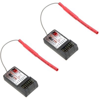 Lot de 2 récepteurs FlySky 6 canaux pour émetteur FlySky TH9X FS-CT6B FS-T6
