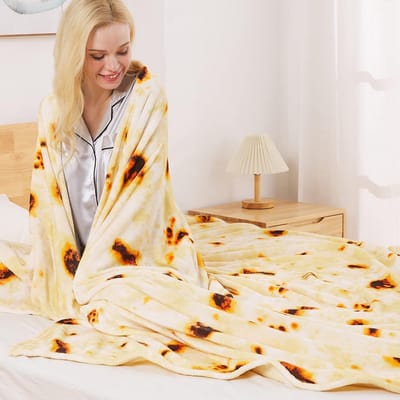 Lichte en Zachte Tortilla Deken voor het Hele Seizoen – Warme Microfiber Gooi 230x270 cm