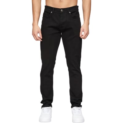 Crosshatch Heren Buraca Denim Slim Jeans (Zwart)