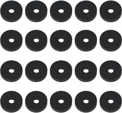 Dailygoods- Afvoer Klep 20 Stuks - Rubber Afdichtingsringen - 1/2" BSP Type B - 12 mm Buitendiameter - 4,25 mm Binnendiameter - 2,5 mm Dikte - Afdichtring