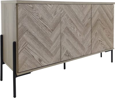 Charlene-Dressoir - 3-Deurs - Naturel Visgraat