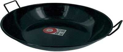 Grote geëmailleerde braadpan met deksel voor alle warmtebronnen