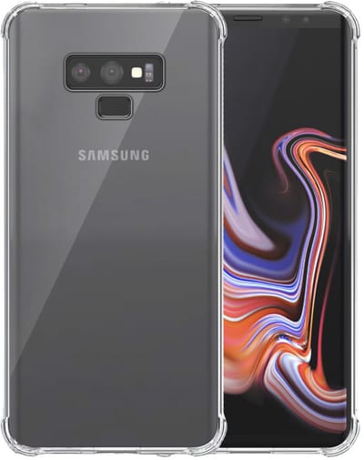 Smartphonica Telefoonhoesje Geschikt voor Samsung Galaxy Note 9 Transparant Schokbestendig - Shockproof TPU SIliconen Backcover Case met Stootrand Doorzichtig geschikt voor Samsung Galaxy Note 9