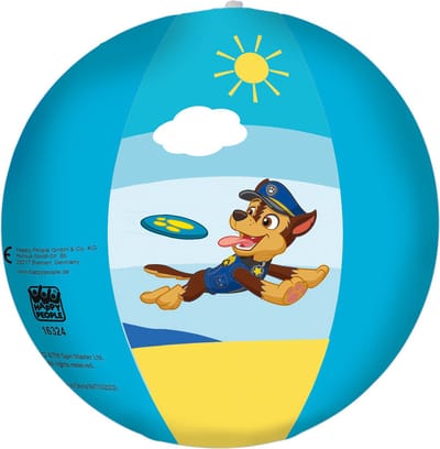 Paw Patrol strandbal - 29 cm - vinyl - opblaasbaar - speelgoed - waterspeelgoed