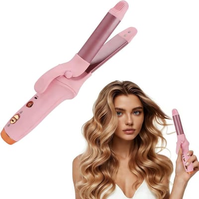 Draadloze Mini Haar Kruller 21.5mm met 3 Instelbare Temperaturen en Oplaadbare USB, Inclusief Opbergtas voor Alle Haartypes en Gemakkelijk Gebruik