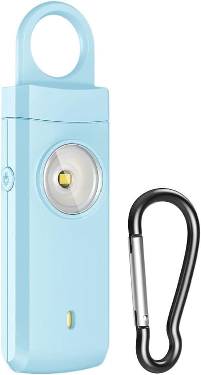 Persoonlijk Alarm - Zelfverdediging Sirene - Veiligheid Onderweg - 130dB Luide Sirene - 9.9x2.9x1.6cm - Blauw