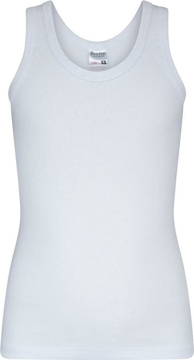 Basic jongens hemd - 100% katoen - 104 - Wit